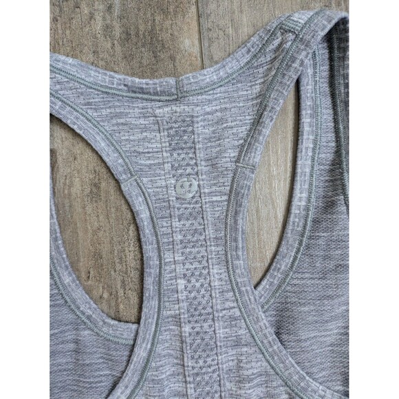 Lululemon Heathered Gray Swiftly Tank Top Shirt Run Yoga Casual Women’s 6 - Picture 6 of 6